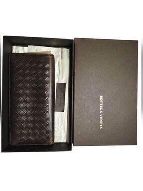 Bottega Veneta Brown Leather Wallet